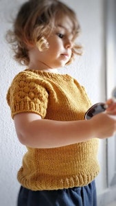 Boble T-skjorte barn - strikkeoppskrift