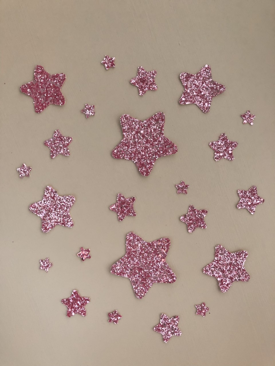 Wallstickers glitter rosa