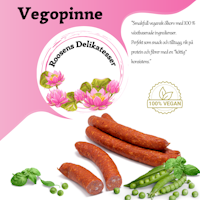 Vegopinne - 3 pack  Vegansk ölkorv