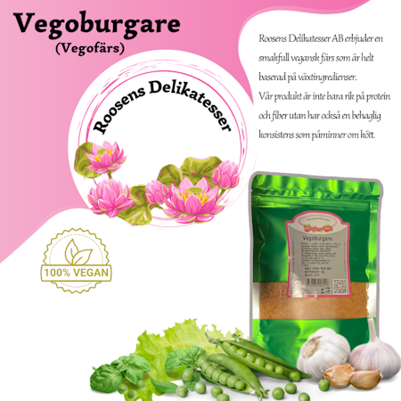 Vegoburgare (Vegofärs) 1 pack