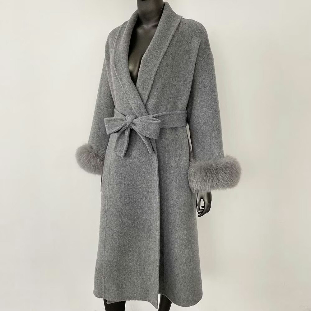 LEA COAT LONG GREY