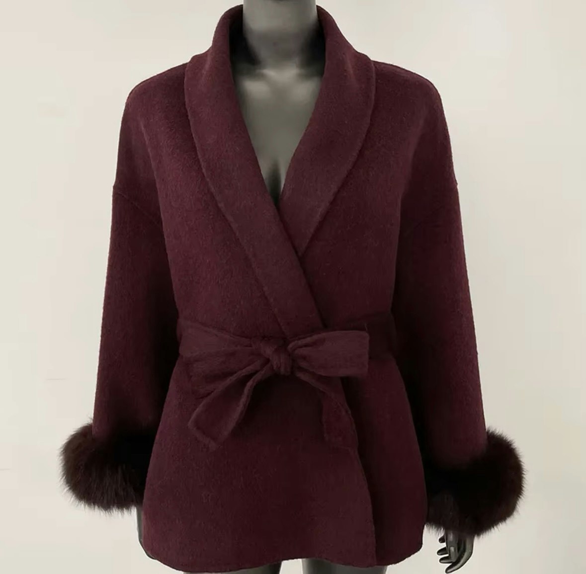 LEA COAT RED