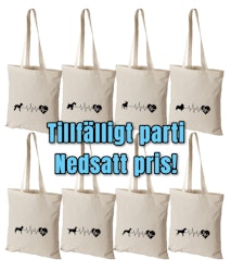 Tillfälligt parti - pulse - Tygkasse med valfri hundras