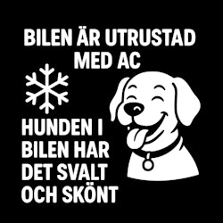 Bildekal - AC-utrustad bil