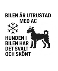 Bildekal - AC-utrustad bil - Pumi