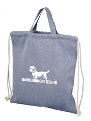 Dandie dinmont terrier - Tygkasse med dragsko