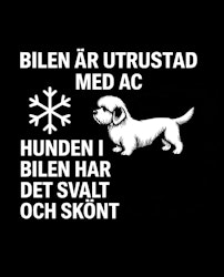 Bildekal - AC-utrustad bil - Dandie dinmont terrier