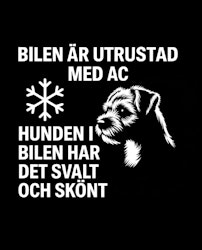 Bildekal - AC-utrustad bil - Borderterrier