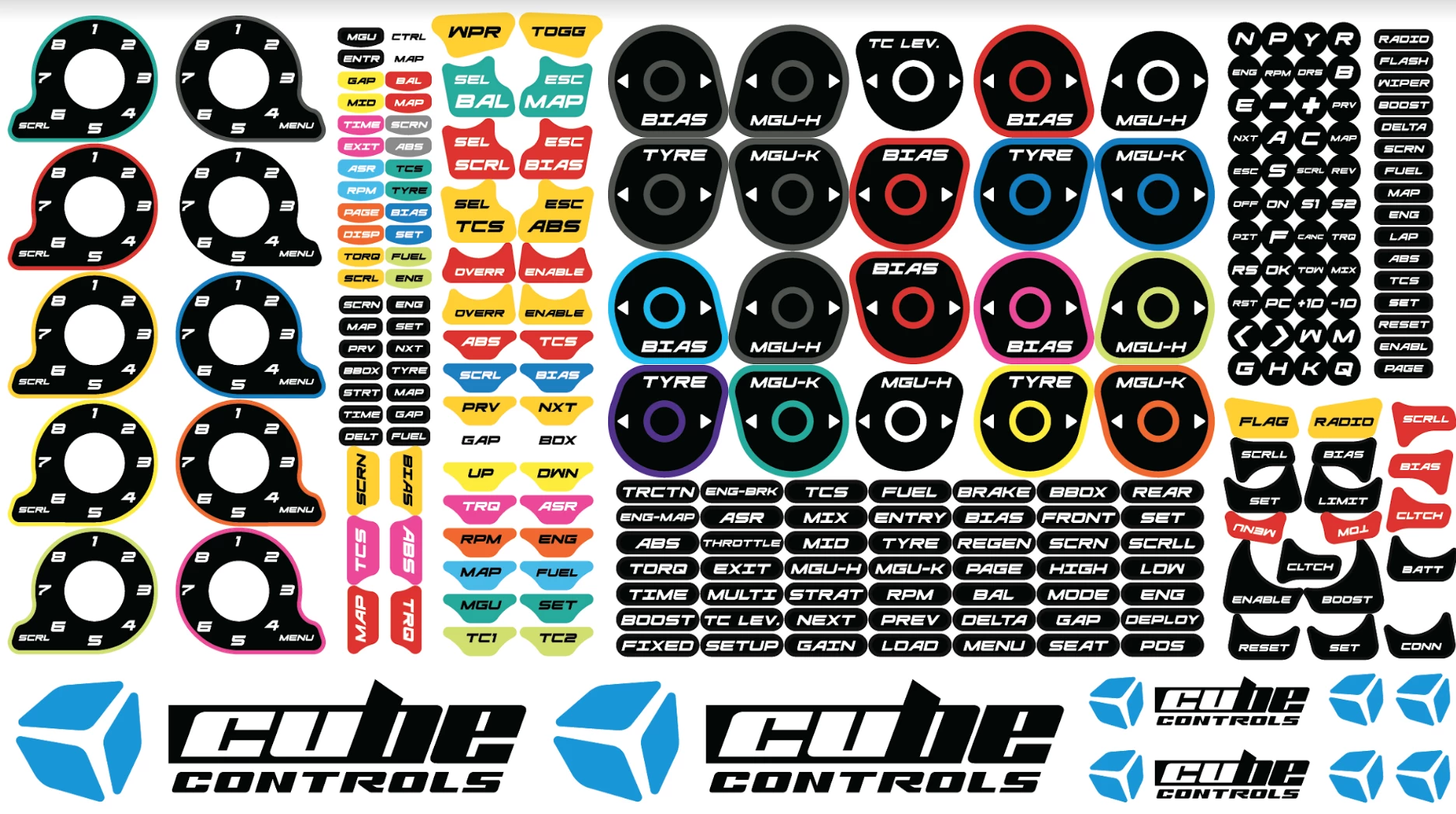 Cube Controls Stickers 2.0