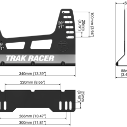 Trak Racer Universal stolsfäste