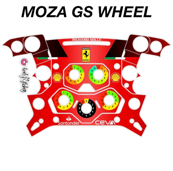 Dekalsats Ferrari F1 Moza GS