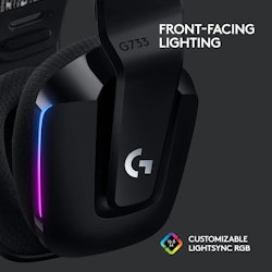 Logitech G733 Lightspeed RGB headset Svart