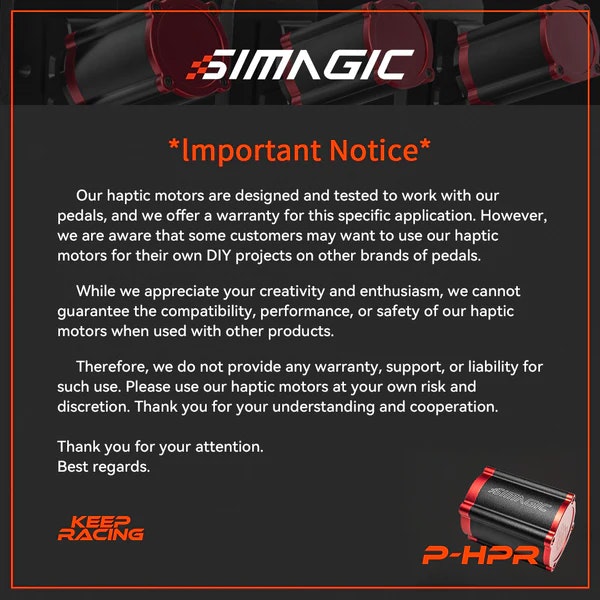 Simagic HPR Haptic med Strömkabel Paket BEHÅLL