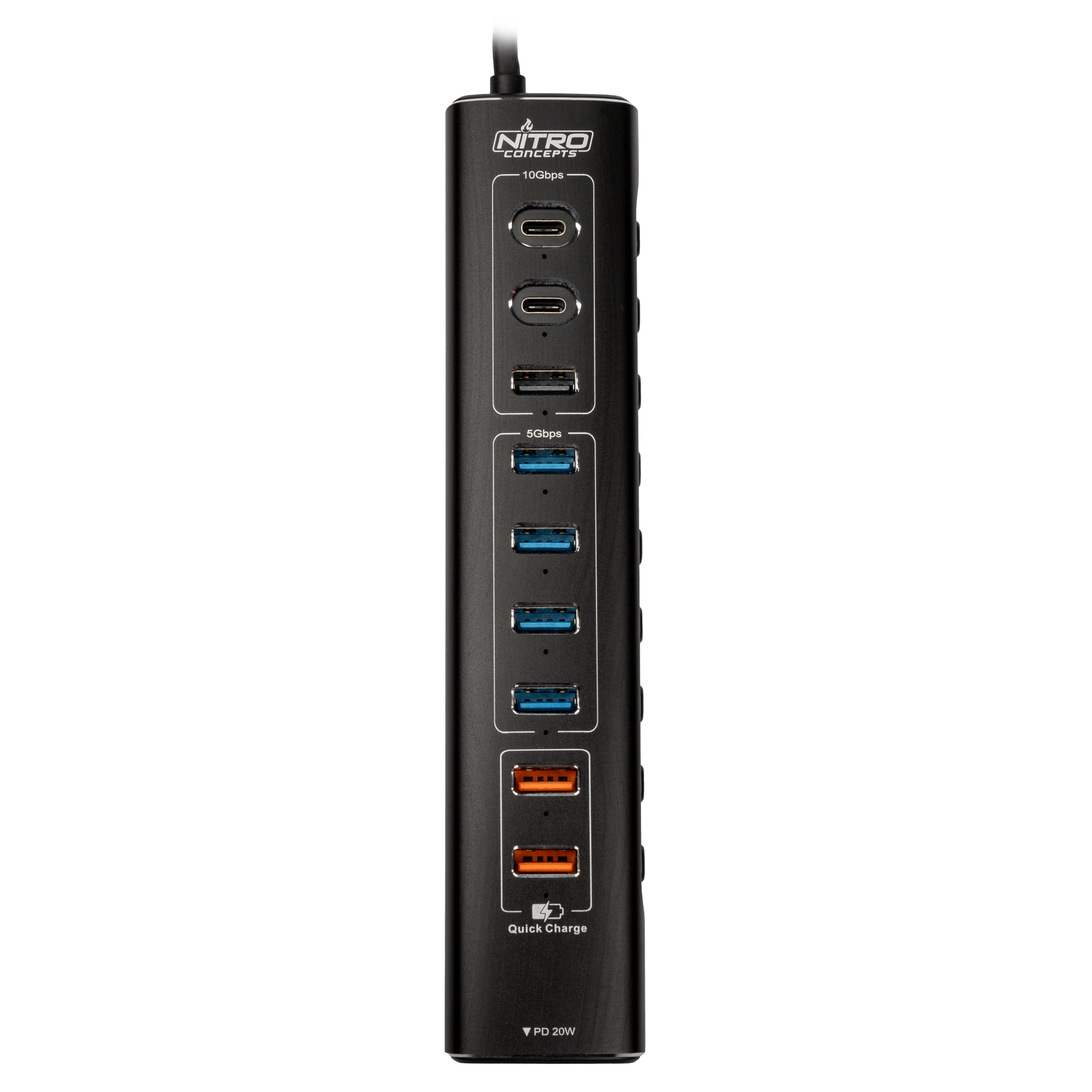 Nitro Concepts UH1 10-Port HYBRID USB HUB