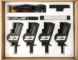 Simrig SR3 with Silver 20x20 profiles for 40x80, 40x120, 40x160 (EU cable)