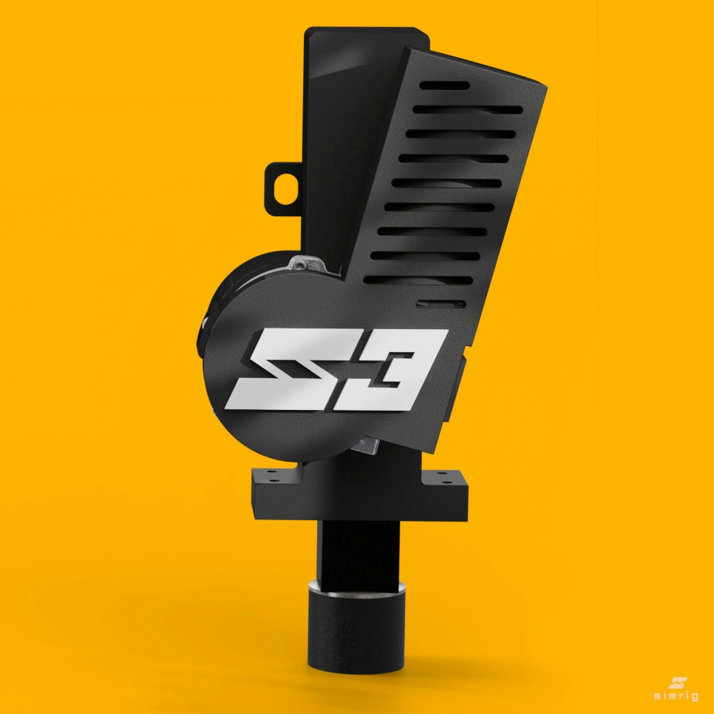 Simrig SR3 with Black 20x20 profiles for 40x80, 40x120, 40x160 (EU cable)
