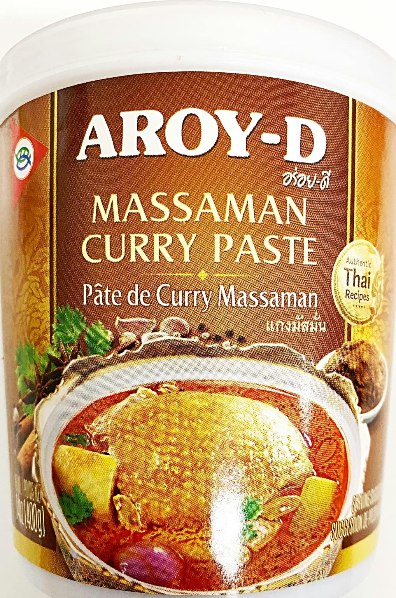 AROY-D MASSAMAN CURRY PASTE 400G