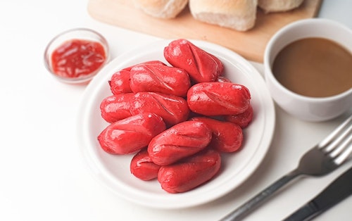 Cocktail hotdog 500g Red color (nida)