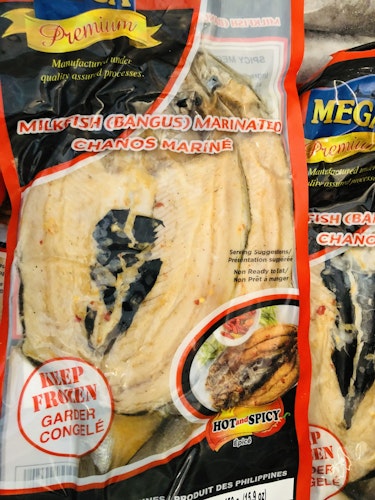 Milk fish / Daing bangus  marinated spicy 2stk 450g