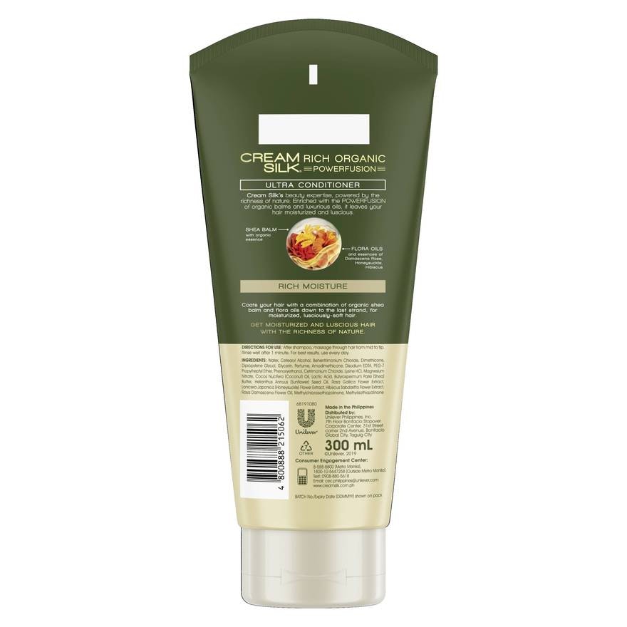 Cream silk rich organic powerfusion (300ml)