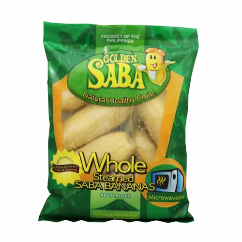 Golden Saba Whole Steamed Saba bananas (454g)