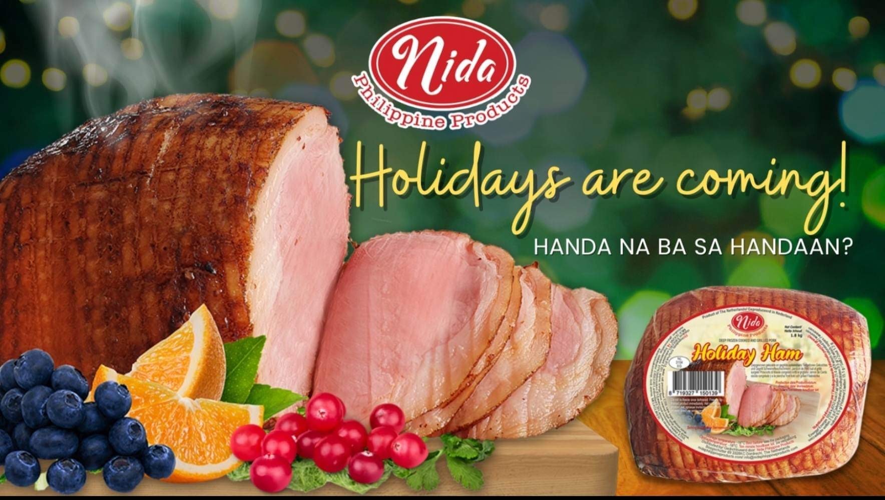 Nida's Holiday Ham 2kg
