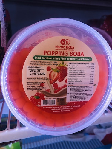 POPPING BOBA STRAWBERRY FLAVORED 250g
