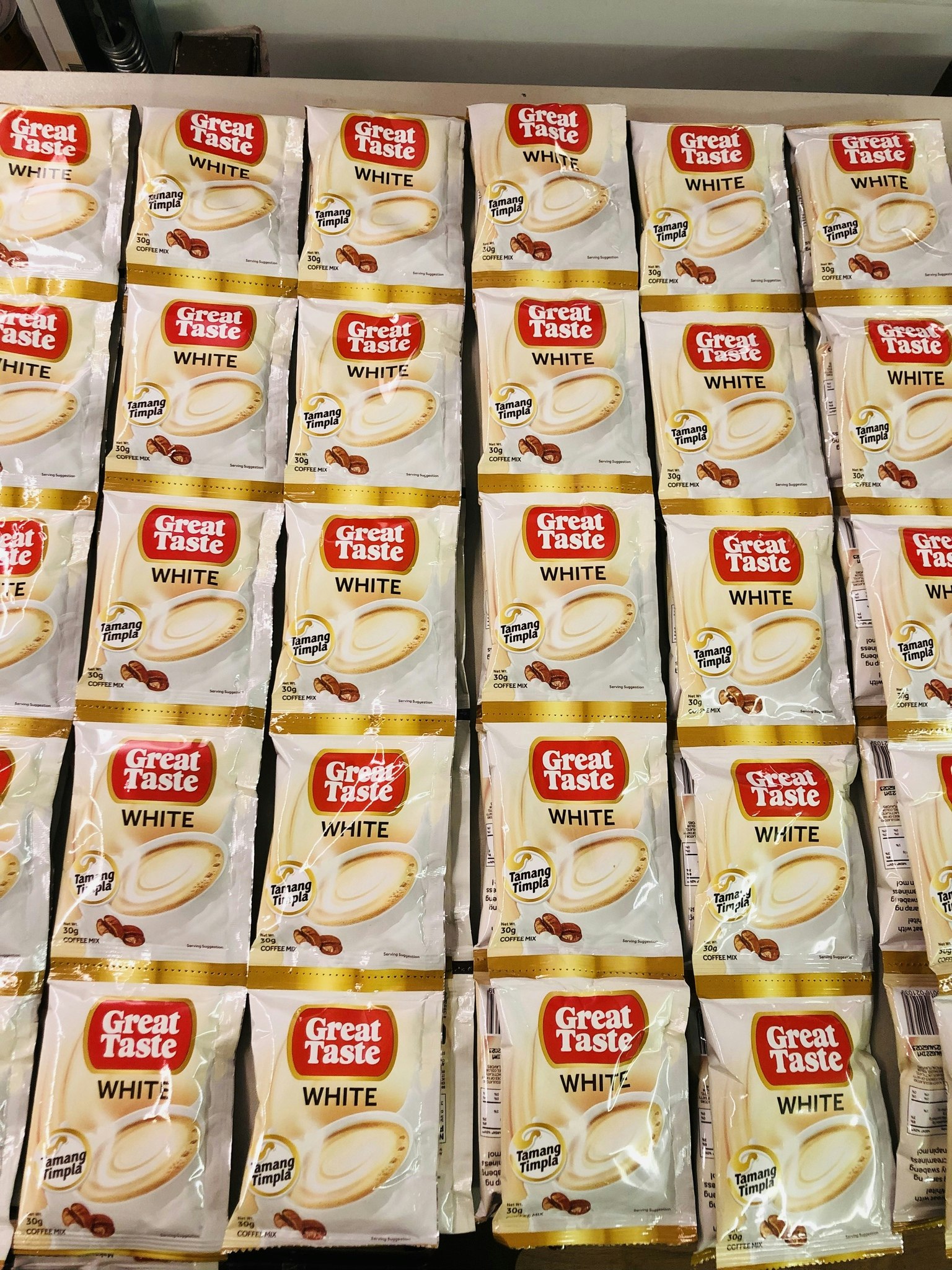 Great taste coffee white 10 stk