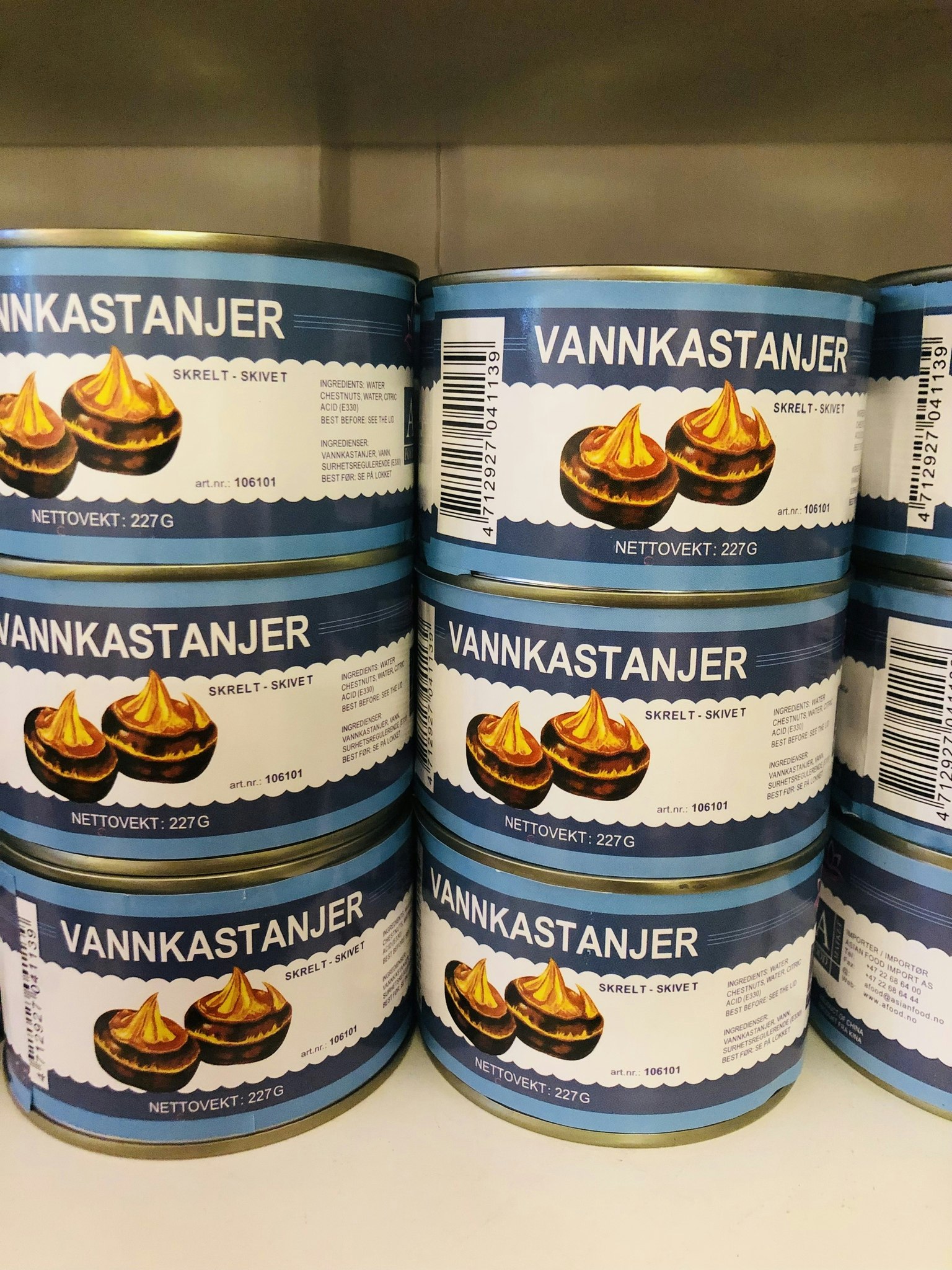 VANNKASTANJER 227g