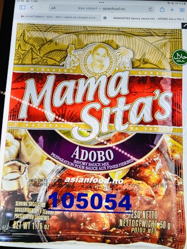 MAMA SITAS ADOBO SAVORY SAUCE MIX 50g