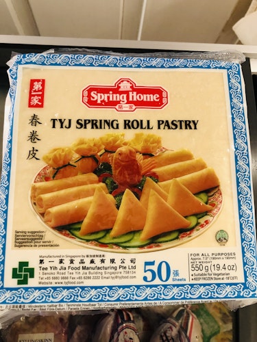 SPRING ROLL PASTRY 50 SHEETS 550g