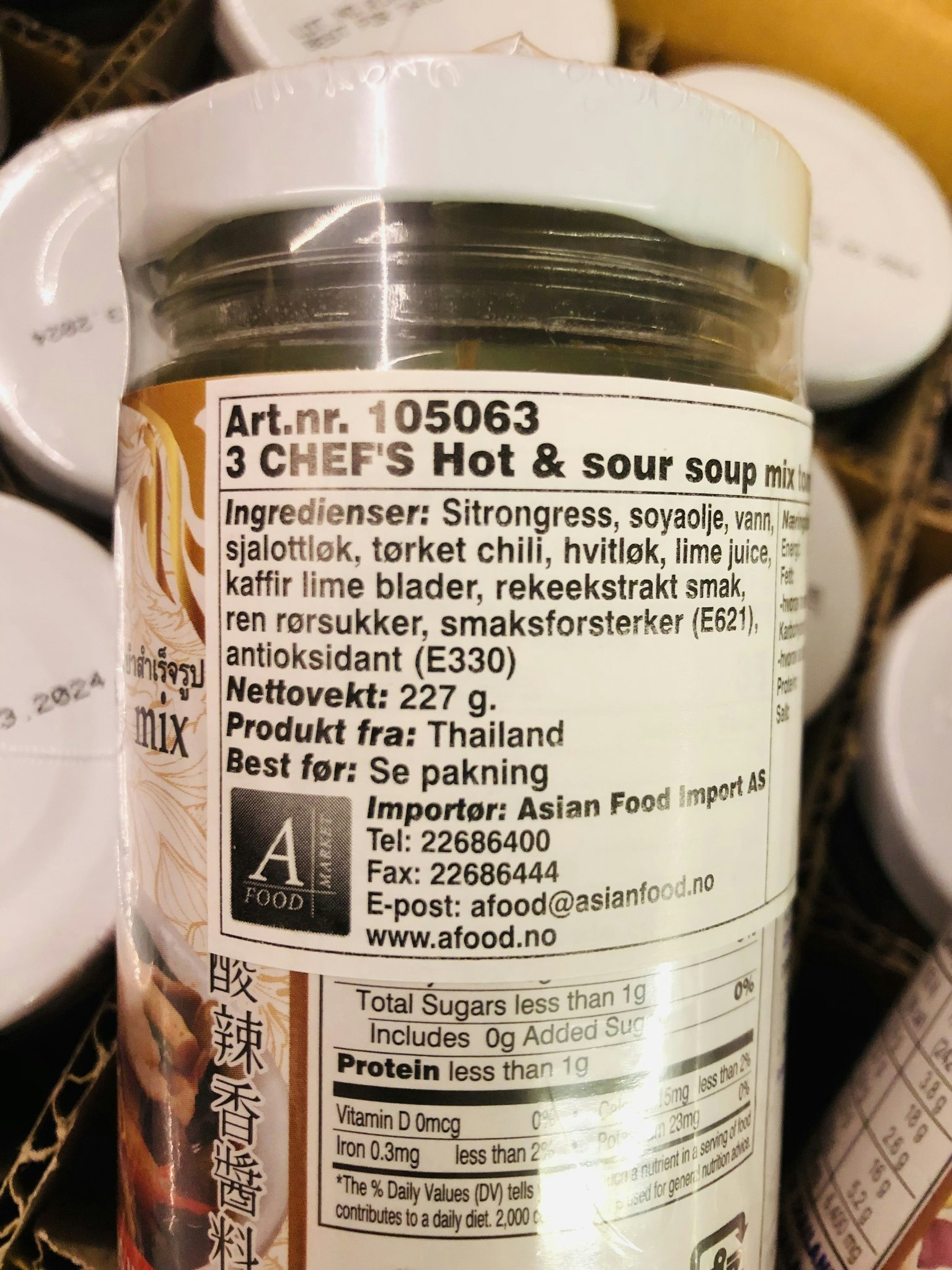 HOT AND SOUR SOUP MIX (TOM YUM) PASTE DE TOM YUM 454g