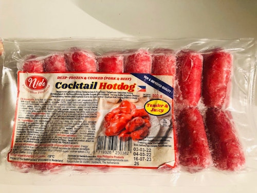 Cocktail hotdog tender & juicy 500g
