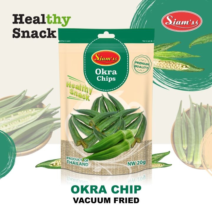 Okra chips healthy snacks 20g(Siams)