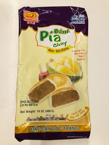 Vegetarian pia cake Taro with durian 400g
