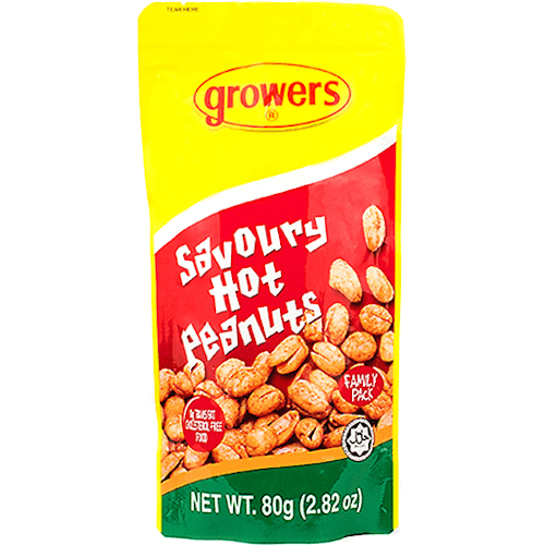 Growers Savoury Hot Peanuts | 80g