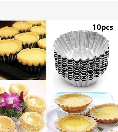 Puto molder / kake form  10 stk (5 width : cm  length 7 cm)