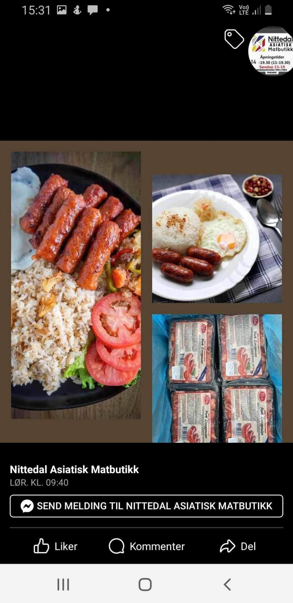 Nidas pork longganisa 500g