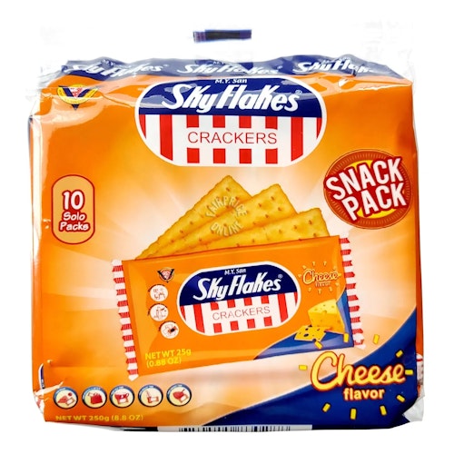 MY San - Skyflakes Crackers Cheese Flavor 25 G X 10 PACK
