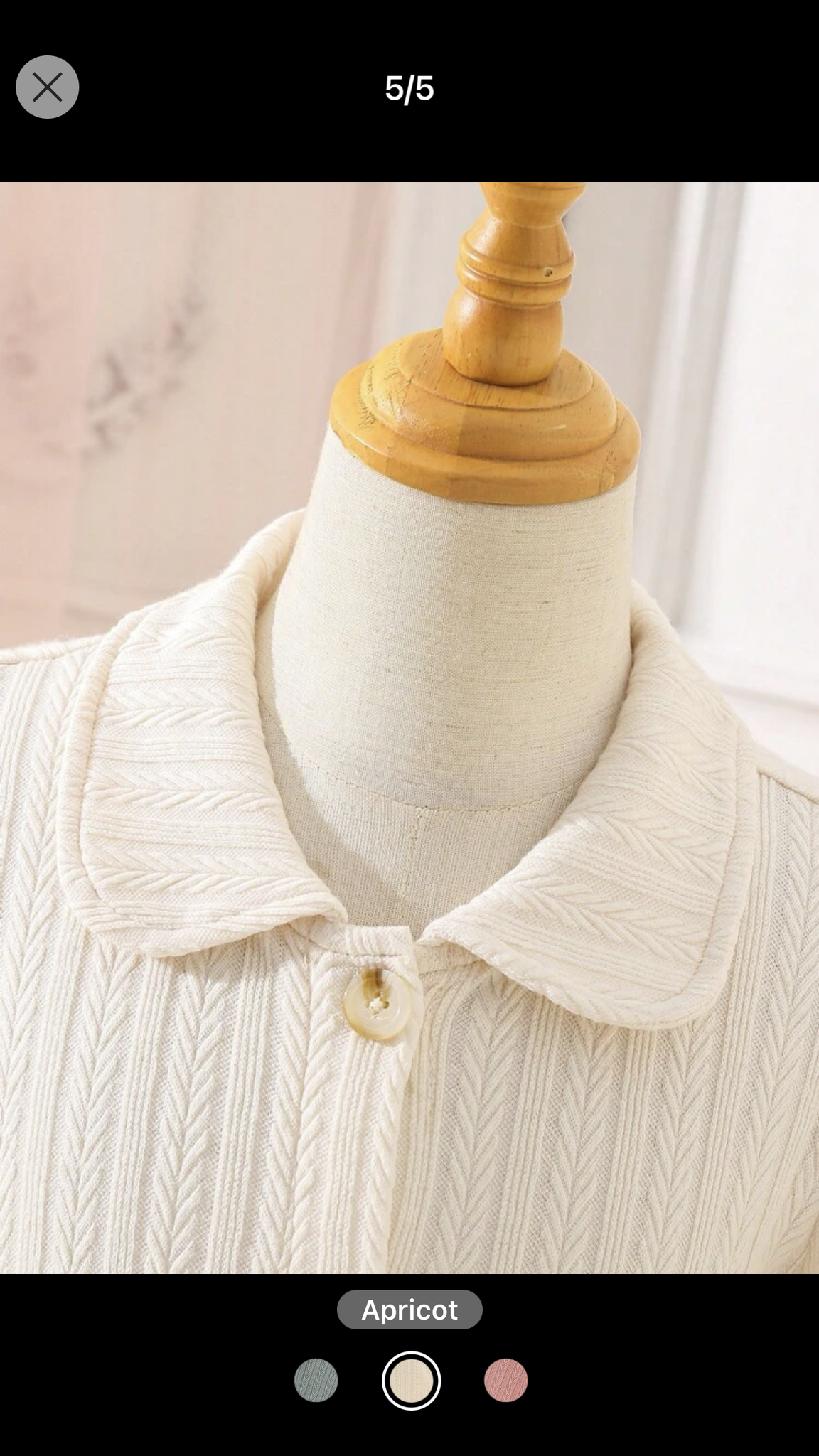 Tween Girl 1pc Bow Front Flare Sleeve Shirt Dress 9Y 124-134cm