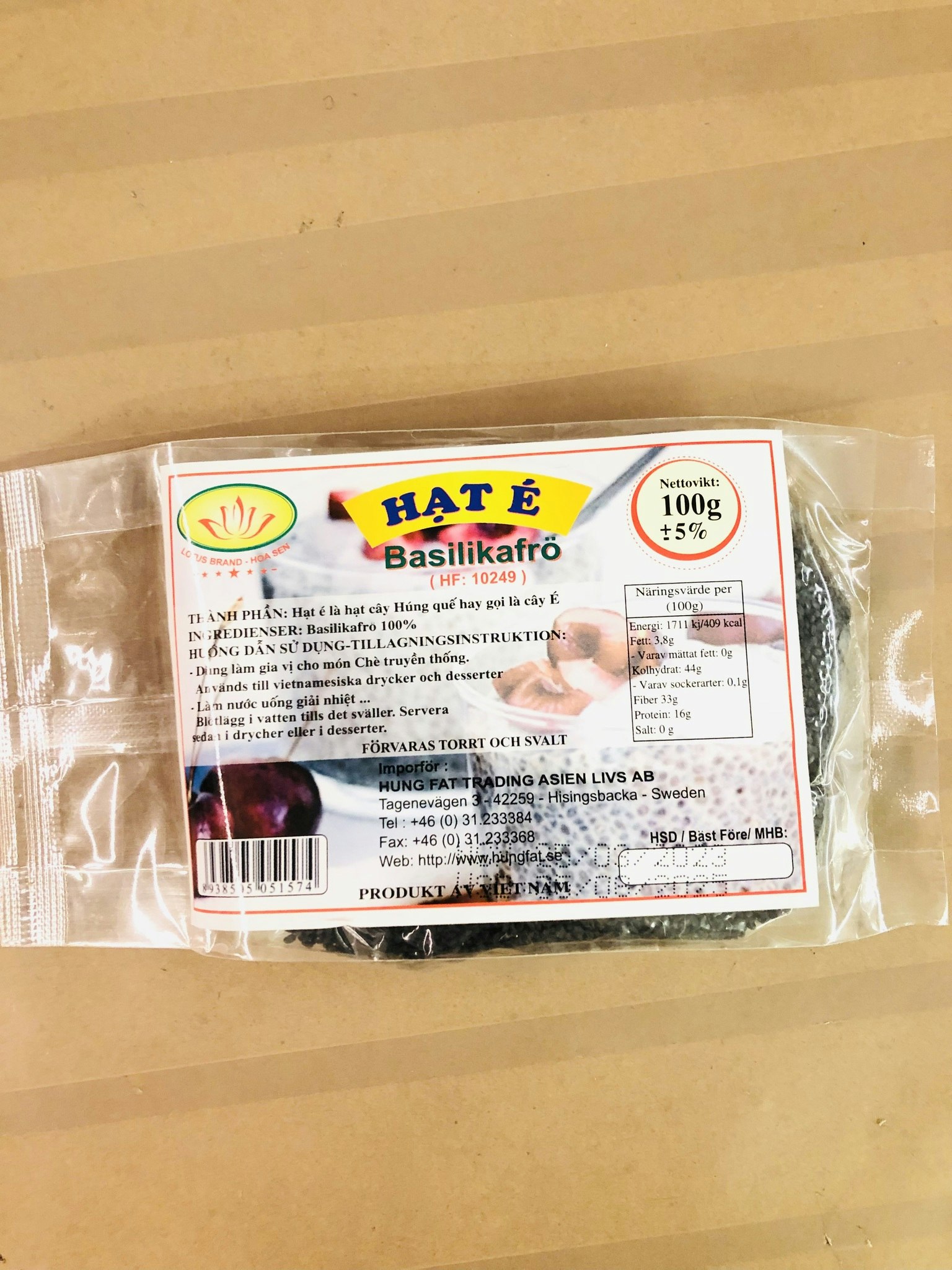 Basil seed/ Basilikafrø 100g