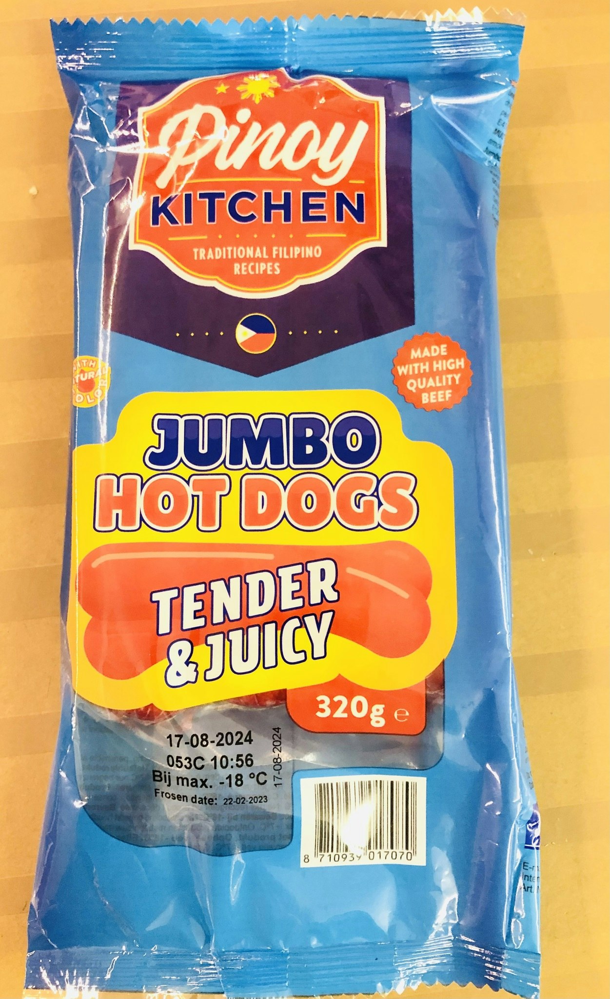 PINOY KITCHEN Jumbo hotdog tender & juicy 320g