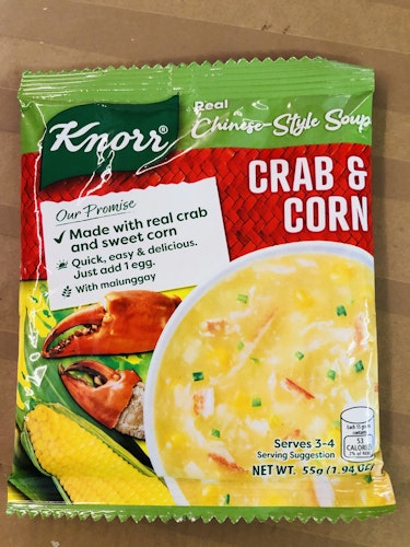 Knorr real chinese -style soup Crab& corn 55g