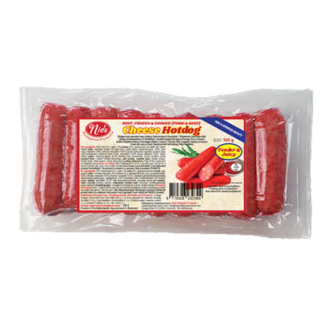 Cheese hotdog Tender & juicy 500g