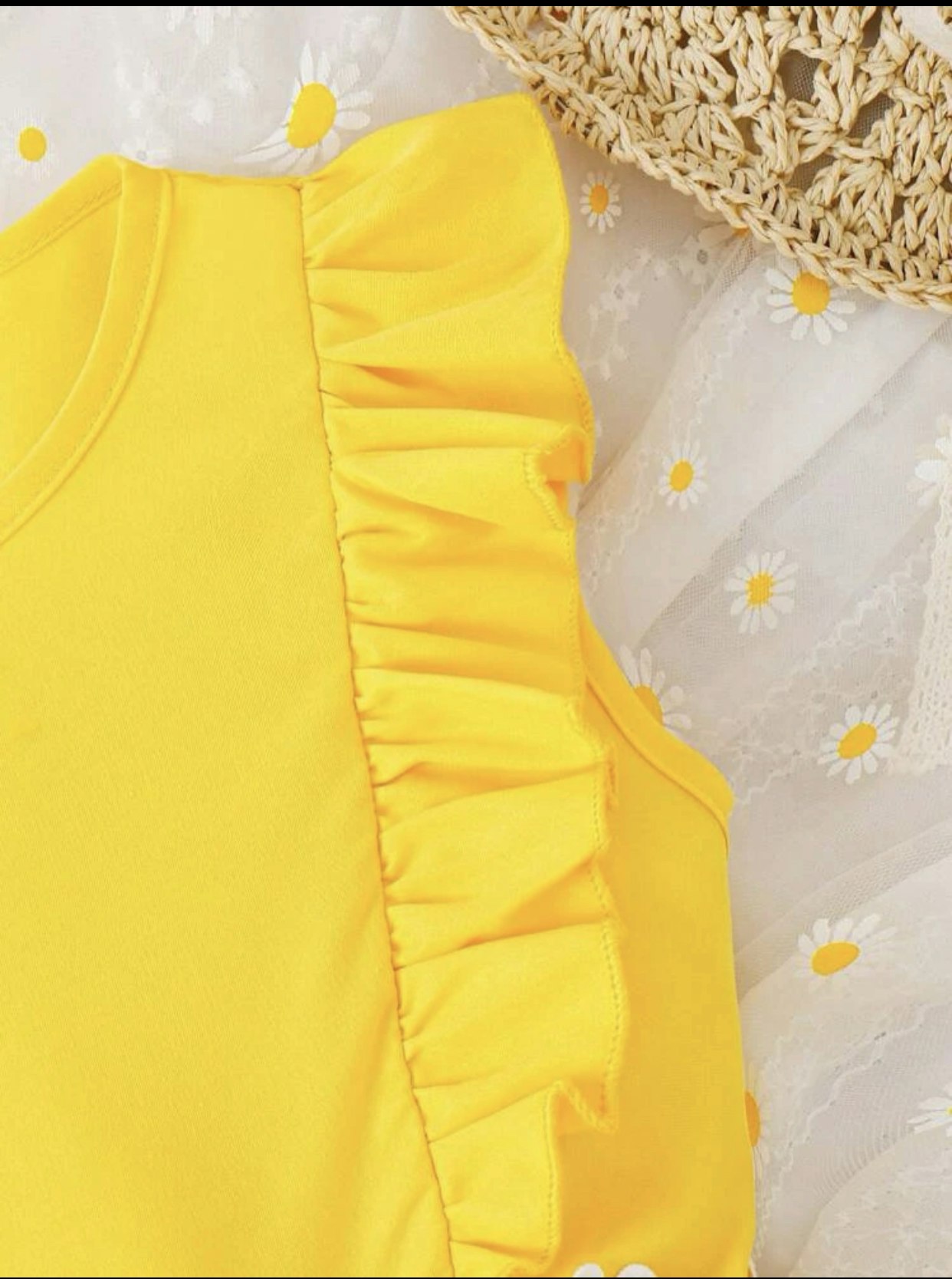Kids CHARMNG Tween Girl Appliques Ruffle Trim Dress 10Y 134-140