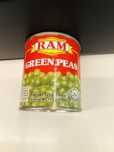 Ram Green Peas 225g