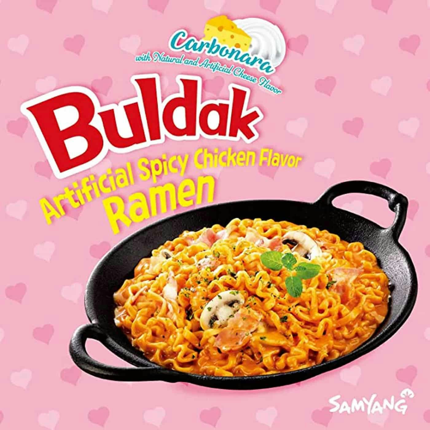 Samyang  carbonara hot chicken flavor ramen (1 pck 5 Stk )