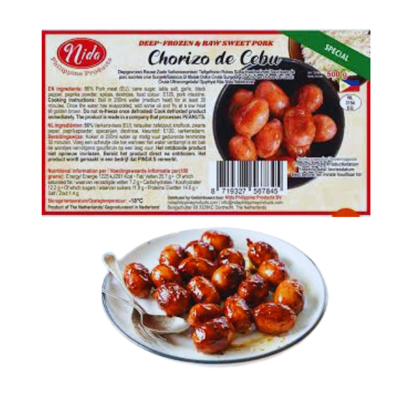 Nidas chorizo de cebu 500g BEST SELLER