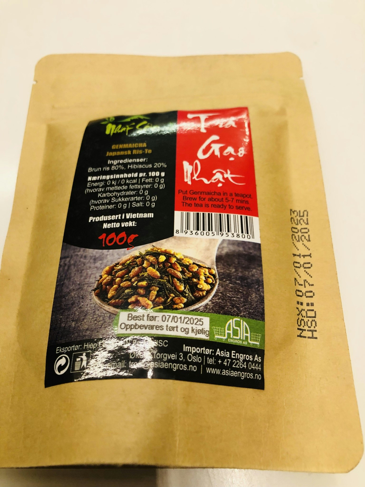 Phut Son  JAPANSK RIS TE GENMAICHA / TRA GAO NHAT 100g