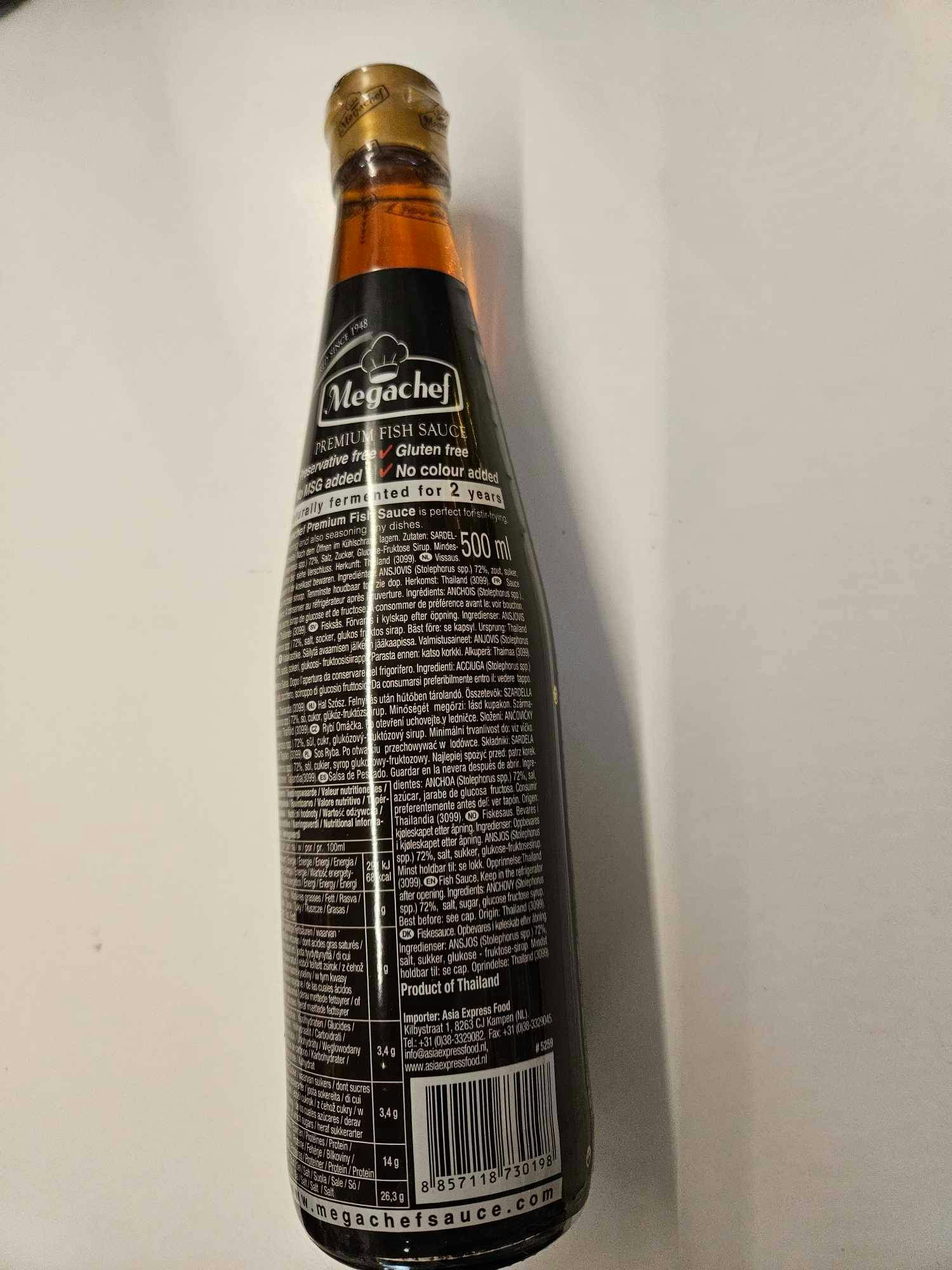 Megachef Premium Fish Sauce GLUTEN FREE 500ml